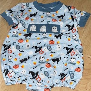 The smoked flamingo Halloween romper 18 months